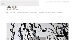 Desktop Screenshot of aoadvocates.com